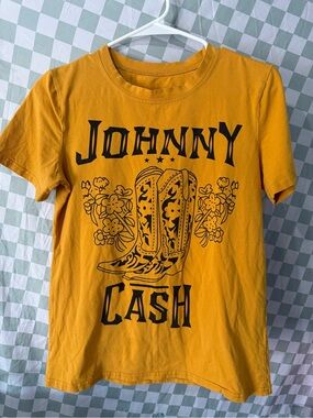 Graphic Short-Sleeve Tee — Mustard Yellow